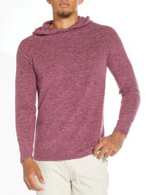 Civil Society Heather Burgundy Brushed Knit Hoodie/11075